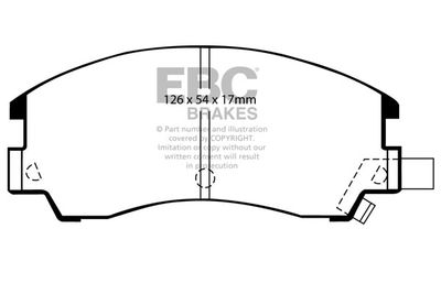 DP582 EBC Brakes Комплект тормозных колодок, дисковый тормоз