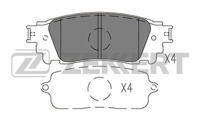 BS1540 ZEKKERT Комплект тормозных колодок, дисковый тормоз