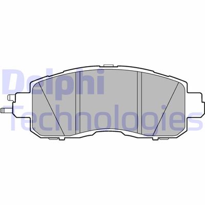 LP3251 DELPHI Комплект тормозных колодок, дисковый тормоз