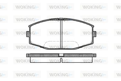 P325310 WOKING Комплект тормозных колодок, дисковый тормоз