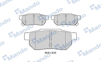 MBF015533 MANDO Комплект тормозных колодок, дисковый тормоз