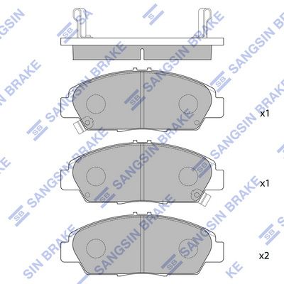 SP1431 Hi-Q Комплект тормозных колодок, дисковый тормоз