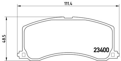 P79010 BREMBO Комплект тормозных колодок, дисковый тормоз