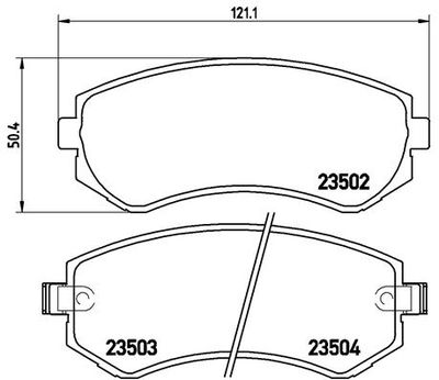 P56039 BREMBO Комплект тормозных колодок, дисковый тормоз