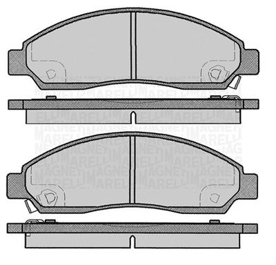 363916060802 MAGNETI MARELLI Комплект тормозных колодок, дисковый тормоз