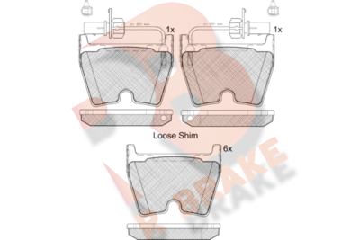 RB2113 R BRAKE Комплект тормозных колодок, дисковый тормоз