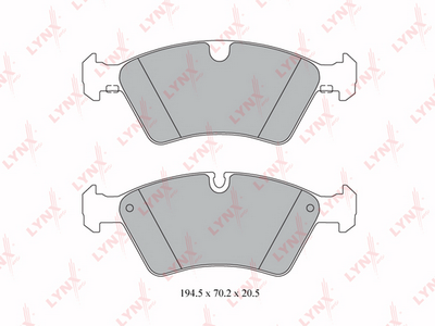 BD5330 LYNXauto Комплект тормозных колодок, дисковый тормоз