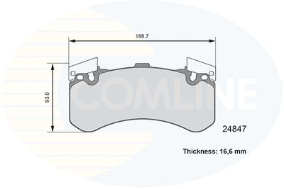 CBP06109 COMLINE Комплект тормозных колодок, дисковый тормоз