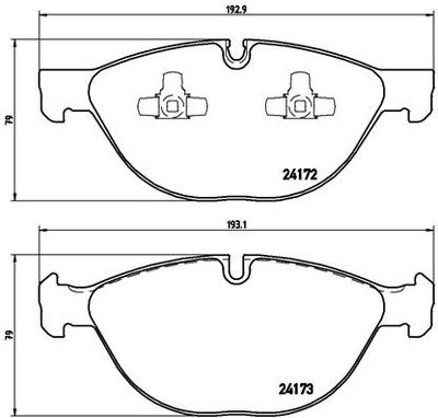 P06058 BREMBO Комплект тормозных колодок, дисковый тормоз