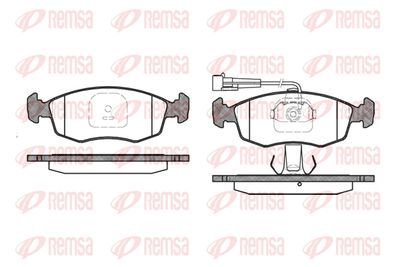 017212 REMSA Комплект тормозных колодок, дисковый тормоз