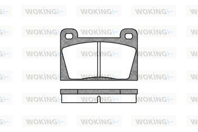 P118310 WOKING Комплект тормозных колодок, дисковый тормоз