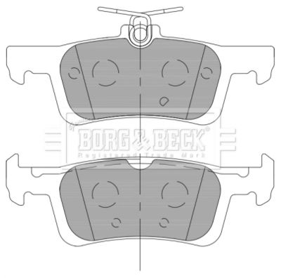 BBP2462 BORG & BECK Комплект тормозных колодок, дисковый тормоз