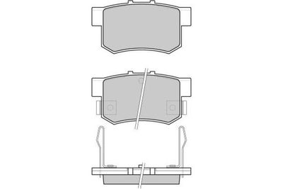 120483 E.T.F. Комплект тормозных колодок, дисковый тормоз