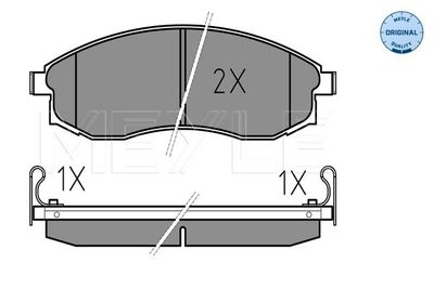 0252308617W MEYLE Комплект тормозных колодок, дисковый тормоз