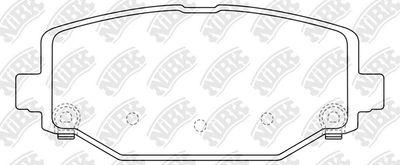 PN53005 NiBK Комплект тормозных колодок, дисковый тормоз