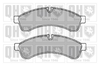 BP1673 QUINTON HAZELL Комплект тормозных колодок, дисковый тормоз