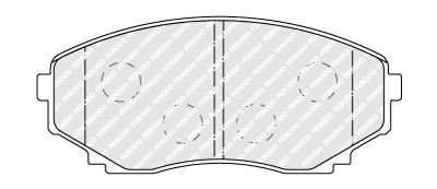FDB1757 FERODO Комплект тормозных колодок, дисковый тормоз
