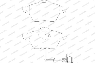 WBP20676D WAGNER Комплект тормозных колодок, дисковый тормоз