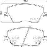 FK20088 KAISHIN Комплект тормозных колодок, дисковый тормоз