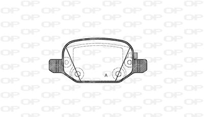 BPA072752 OPEN PARTS Комплект тормозных колодок, дисковый тормоз