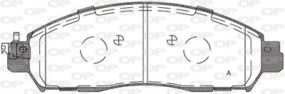 BPA161224 OPEN PARTS Комплект тормозных колодок, дисковый тормоз
