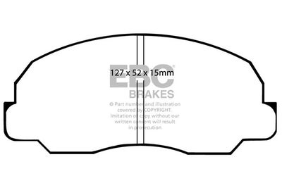 DP541 EBC Brakes Комплект тормозных колодок, дисковый тормоз