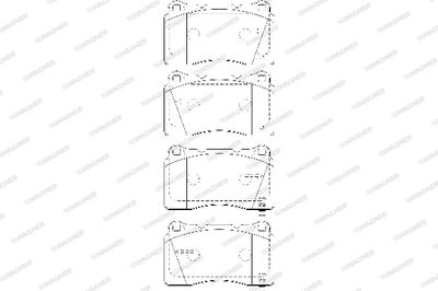 WBP23092C WAGNER Комплект тормозных колодок, дисковый тормоз