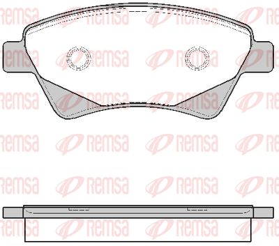 097620 REMSA Комплект тормозных колодок, дисковый тормоз