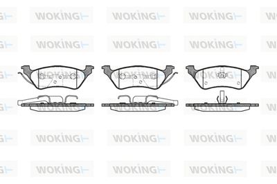 P911300 WOKING Комплект тормозных колодок, дисковый тормоз