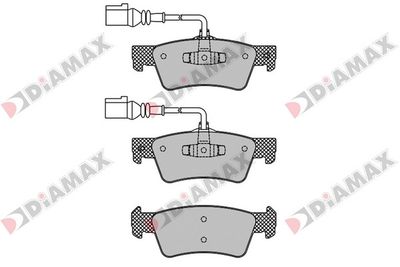 N09532 DIAMAX Комплект тормозных колодок, дисковый тормоз