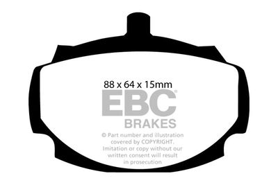 DP2107 EBC Brakes Комплект тормозных колодок, дисковый тормоз