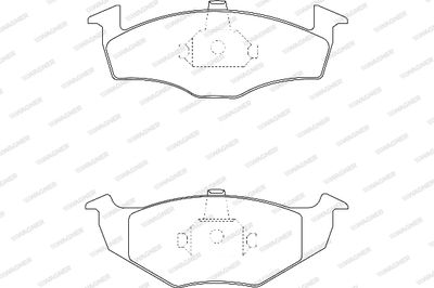 WBP21866A WAGNER Комплект тормозных колодок, дисковый тормоз
