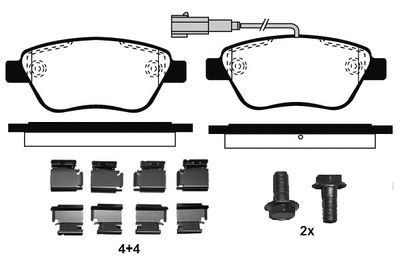 RA07610K1 RAICAM Комплект тормозных колодок, дисковый тормоз