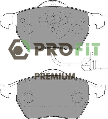 50051717 PROFIT Комплект тормозных колодок, дисковый тормоз