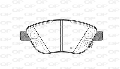 BPA085932 OPEN PARTS Комплект тормозных колодок, дисковый тормоз