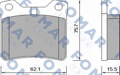 FO638681 FOMAR Friction Комплект тормозных колодок, дисковый тормоз