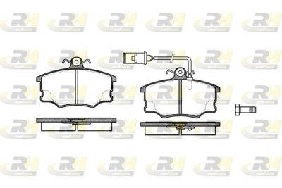 214652 ROADHOUSE Комплект тормозных колодок, дисковый тормоз