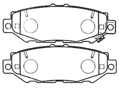 AKD1345 ASVA Комплект тормозных колодок, дисковый тормоз