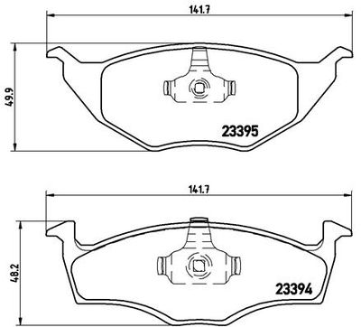 P85055 BREMBO Комплект тормозных колодок, дисковый тормоз