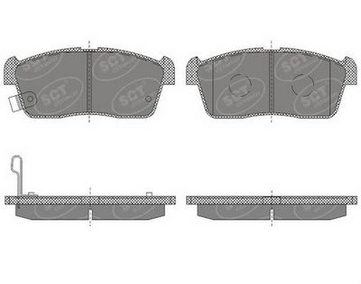 SP619PR SCT - MANNOL Комплект тормозных колодок, дисковый тормоз