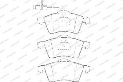 WBP21883A WAGNER Комплект тормозных колодок, дисковый тормоз