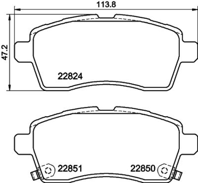 MDB4029 MINTEX Комплект тормозных колодок, дисковый тормоз