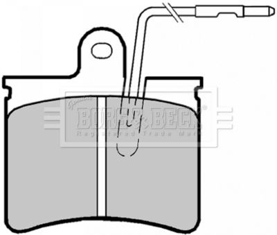 BBP1169 BORG & BECK Комплект тормозных колодок, дисковый тормоз