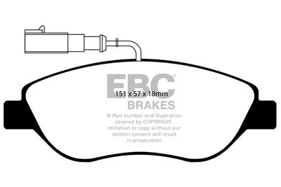 DP21382 EBC Brakes Комплект тормозных колодок, дисковый тормоз