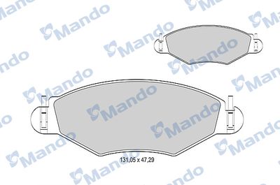 MBF015163 MANDO Комплект тормозных колодок, дисковый тормоз