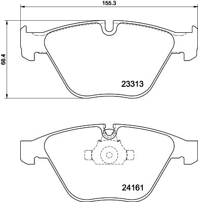 8DB355039241 HELLA PAGID Комплект тормозных колодок, дисковый тормоз