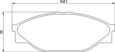 363710203012 MAGNETI MARELLI Комплект тормозных колодок, дисковый тормоз