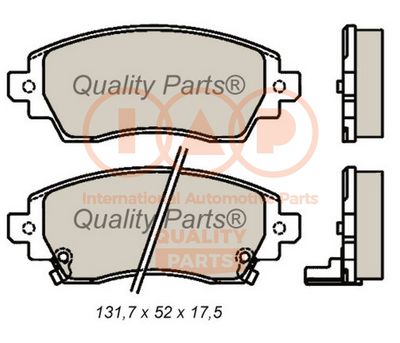 70417193 IAP QUALITY PARTS Комплект тормозных колодок, дисковый тормоз