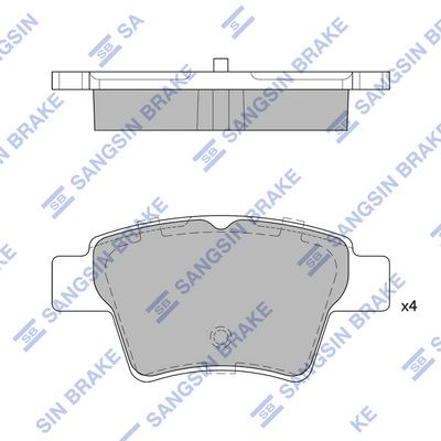 SP2153 Hi-Q Комплект тормозных колодок, дисковый тормоз