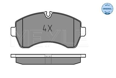 0252920020 MEYLE Комплект тормозных колодок, дисковый тормоз